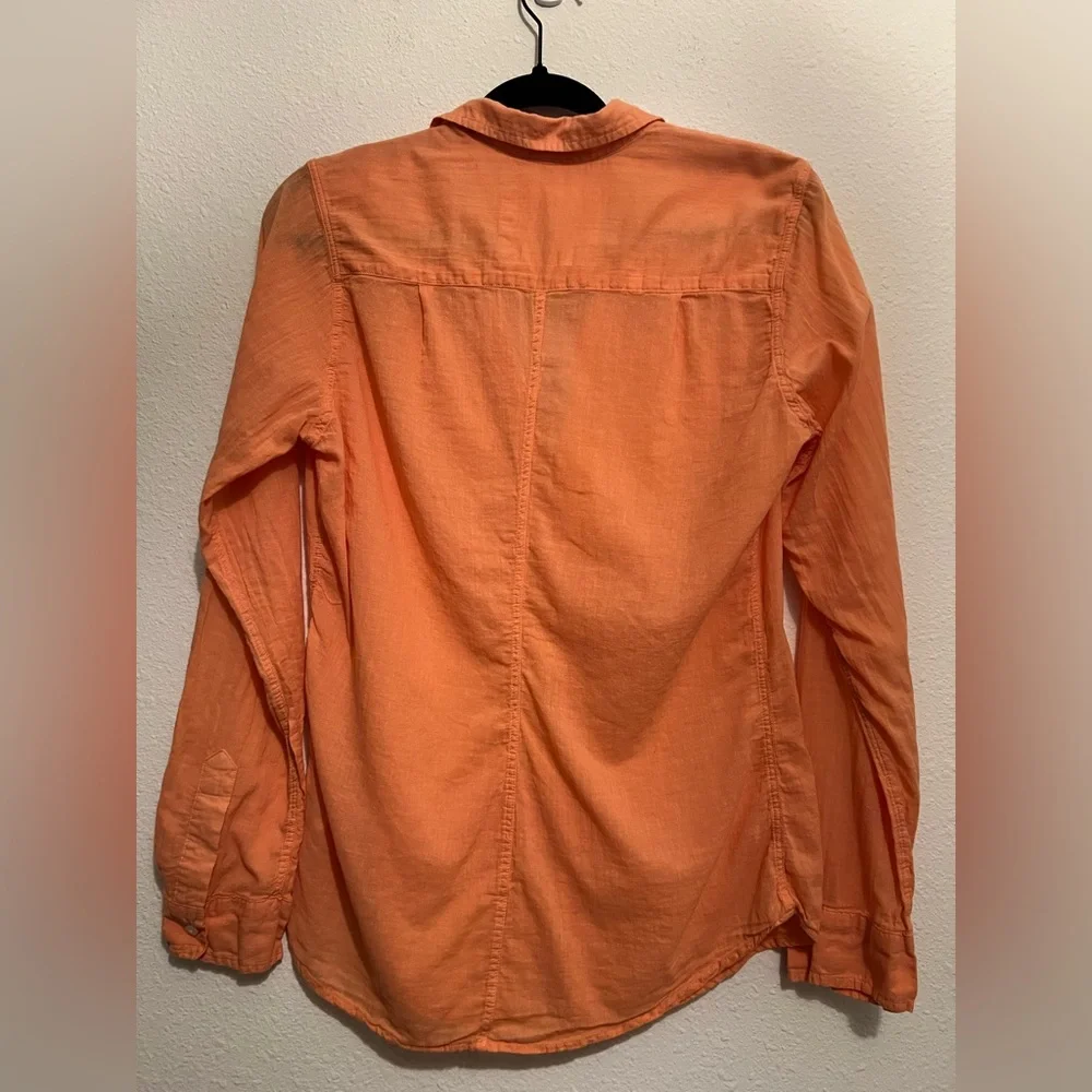 #872 Frank & Eileen Coral Button-Down Shirt Large - Picture 3 of 6